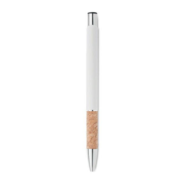 VERIA Aluminijska olovka s bambusom, na gumb