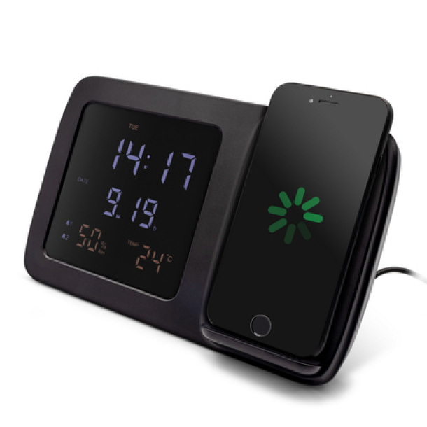 Isha Wireless charger 5W-15W Exclusive Collection, multifunctional digital clock