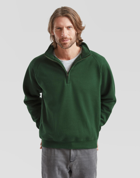  Premium džemper s kratkim patentnim zatvaračem - Fruit of the Loom