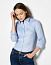  Women's Tailored Fit Stretch Oxford Shirt LS - Kustom Kit