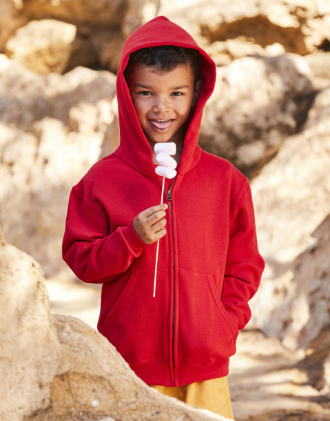  Dječji klasični hoodie s patentnim zatvaračem - Fruit of the Loom