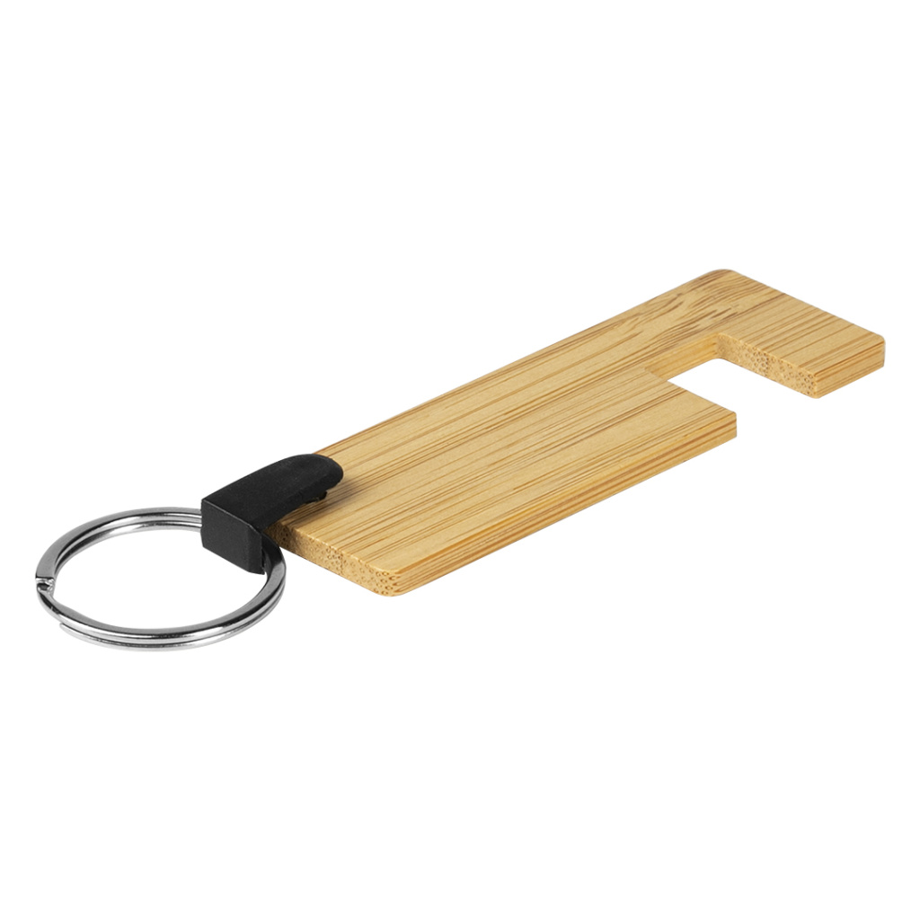 CLEF Bamboo key holder with mobile phone holder 33.211.71 Promoshop