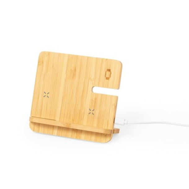  Bamboo wireless charger 15W, phone stand