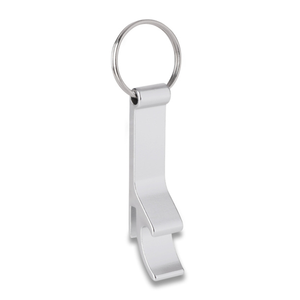 ALUMINIUM key ring with opener