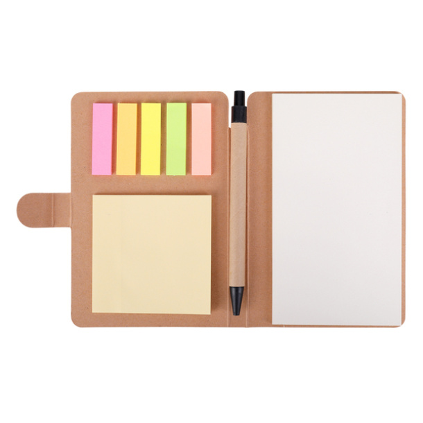 BLAND set of sticky notes and notebook