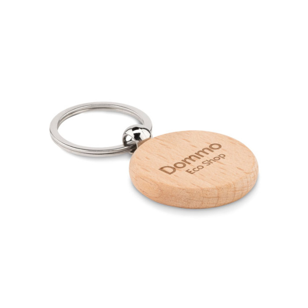 TOTY WOOD Round wooden key ring