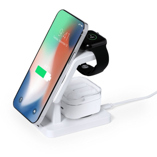  Magnetic wireless charger 15W, 3 in 1, phone stand