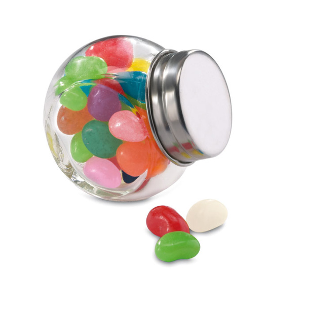 BEANDY Glass jar with jelly beans