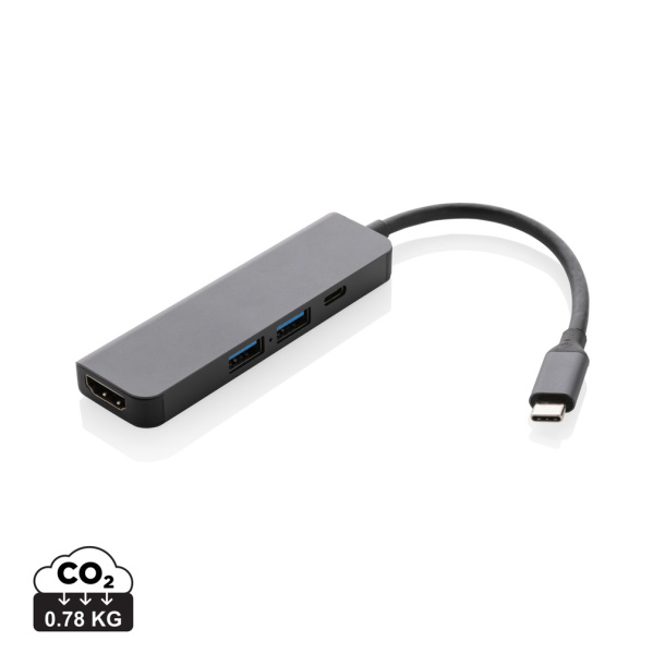  Terra USB hub s HDMI ulazom od RCS recikliranog aluminija