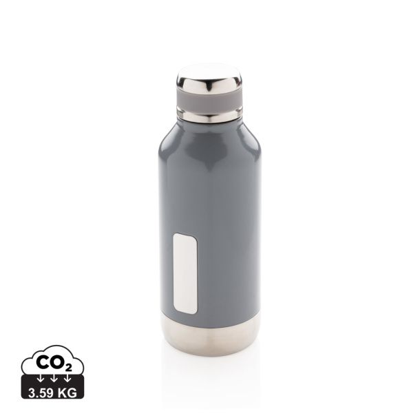  Leak proof vacuum bottle with logo plate