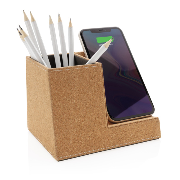  Cork pen holder and 5W wireless charger