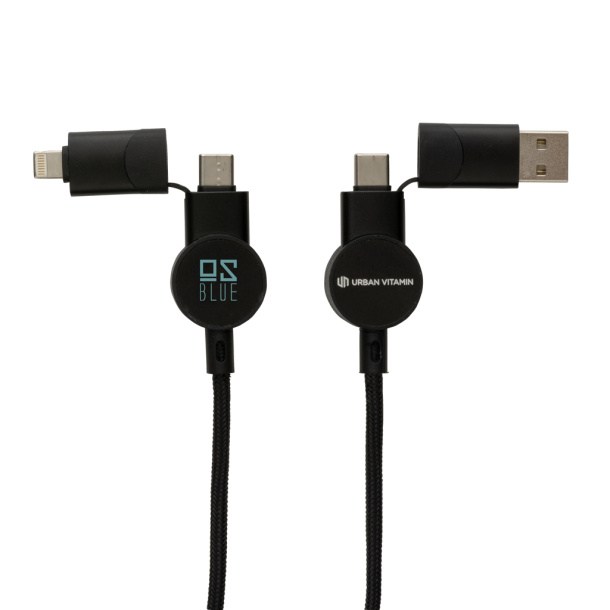  Oakland RCS recycled plastic 6-in-1 fast charging 45W cable