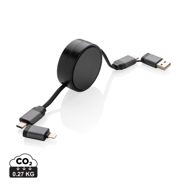  Terra RCS recycled aluminum retractable 6 in 1 cable