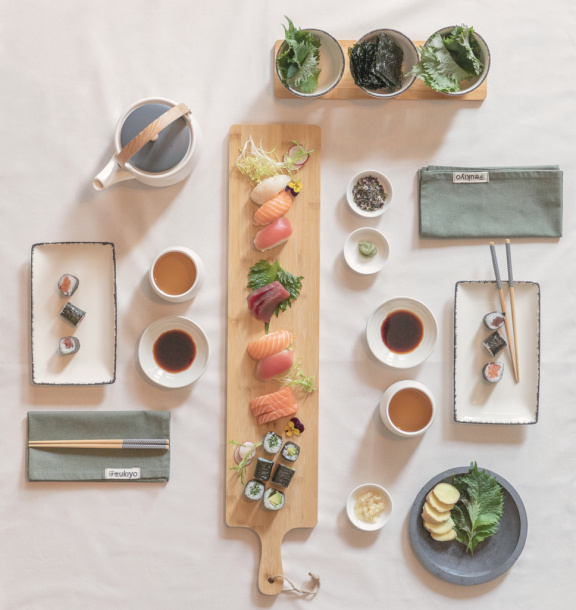 Ukiyo 8-dijelni set za sushi od bambusa