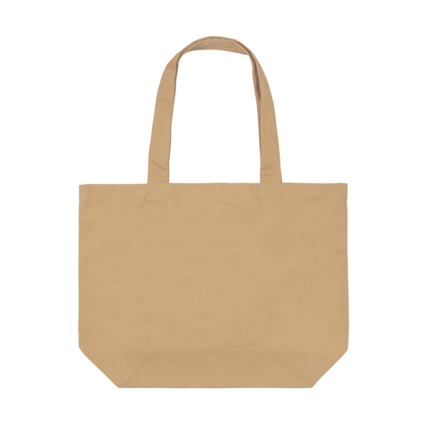  Impact AWARE™ recycled canvas shopper w/pocket 240gsm undyed