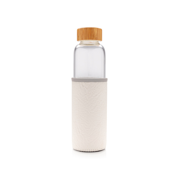  Glass bottle with textured PU sleeve