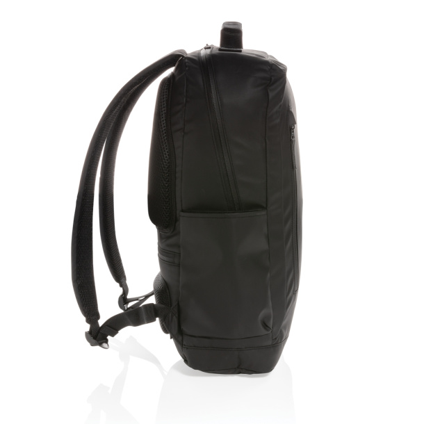  Fashion black 15.6" laptop backpack PVC free
