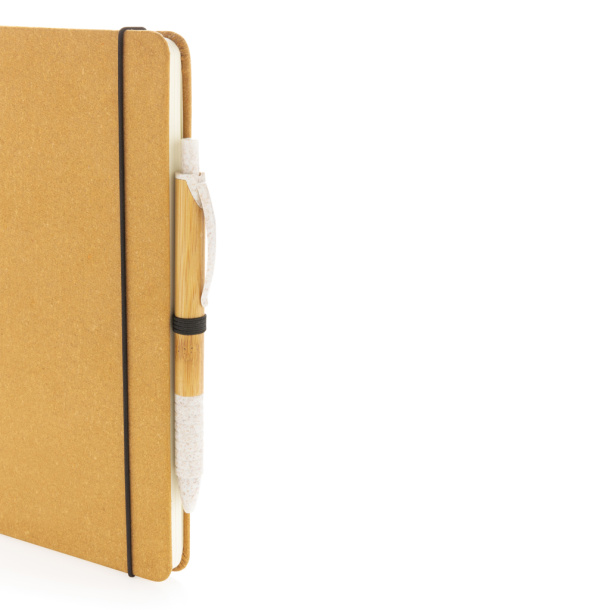  Recycled leather hardcover notebook A5