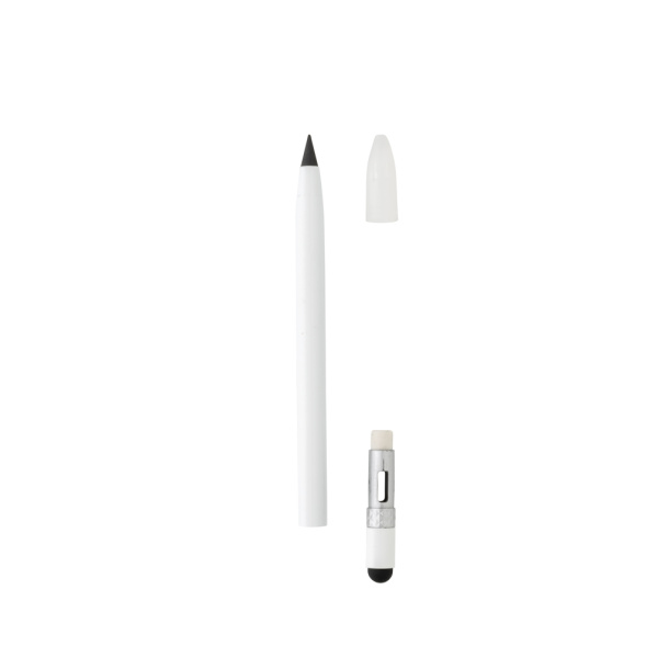  Aluminum inkless pen with eraser