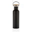  Modern stainless steel bottle with bamboo lid