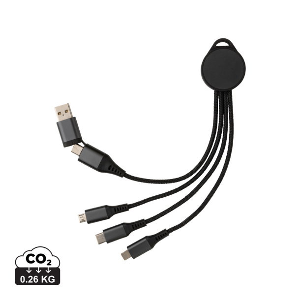  Terra RCS recycled aluminum 6-in-1 charging cable