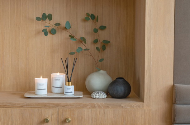  Ukiyo deluxe mirisna svijeća s poklopcem od bambusa