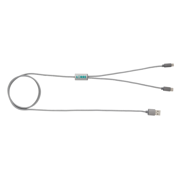  3-in-1 braided cable