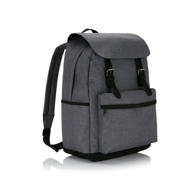  Laptop backpack with magnetic bucklestraps