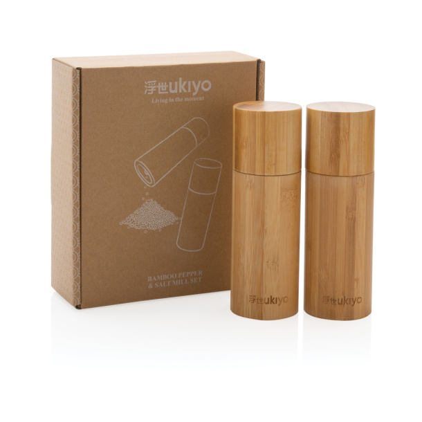 Ukiyo Ukiyo bamboo salt and pepper mill set