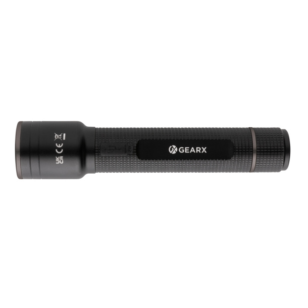  Gear X RCS recycled aluminum USB-rechargeable torch large