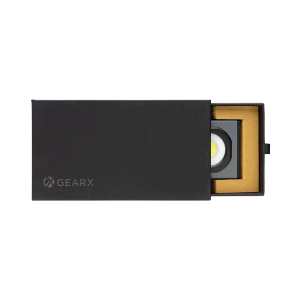  Gear X džepno USB radno svjetlo od RCS reciklirane plastike, 260 lumena