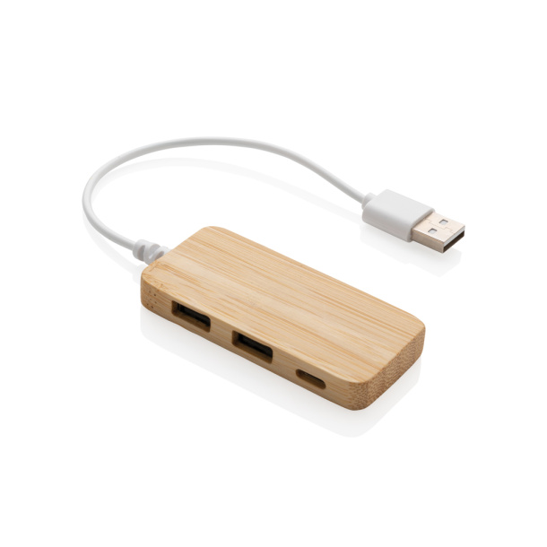  USB hub od bambusa - C