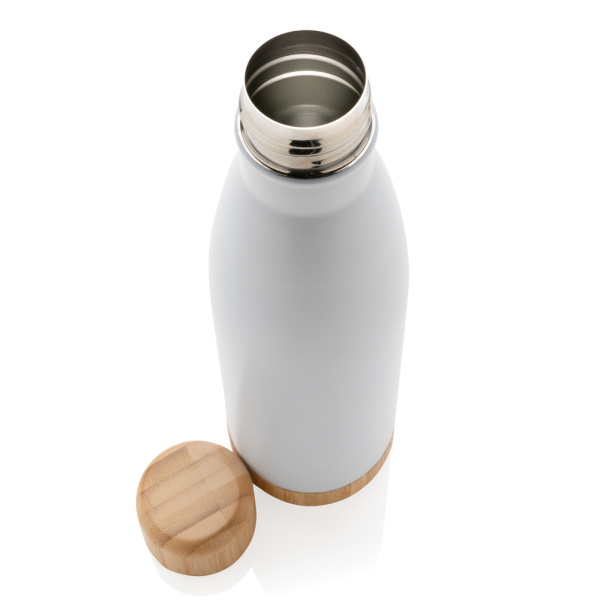 Vakuum boca od nehrđajućeg čelika s poklopcem i dnom od bambusa
