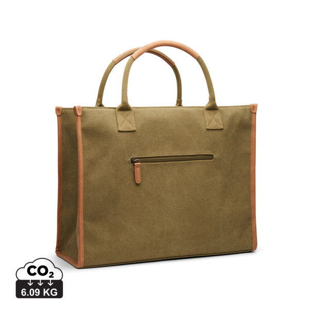  VINGA Bosler RCS recycled canvas office tote
