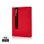  Standard hardcover PU A5 notebook with stylus pen