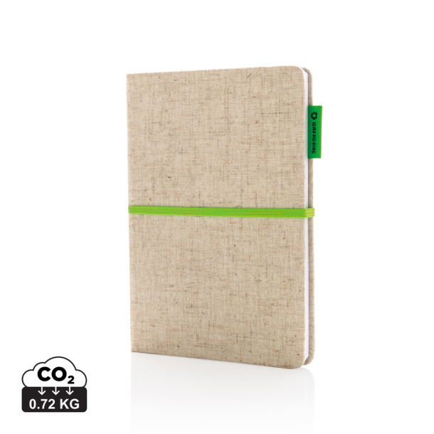  A5 Eco jute cotton notebook