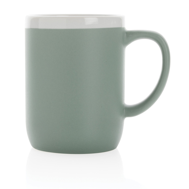 Ceramic mug with white rim