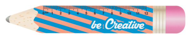 Sharpy 12 12 cm ruler, pencil